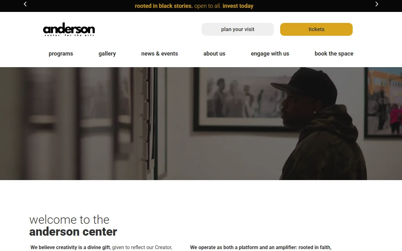 The Anderson Center website